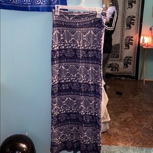 blue elephant skirt